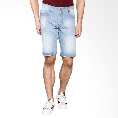 LGS Men Slim Fit Jeans Pendek Celana Pria - Biru JSS.318.P025.