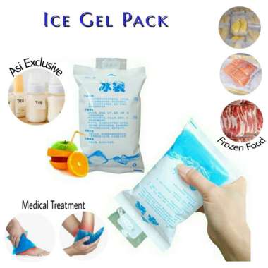 ICE GEL BAG 400 ML / Ice Gel Pack Cooler Menjaga Suhu Tetap Dingin Putih