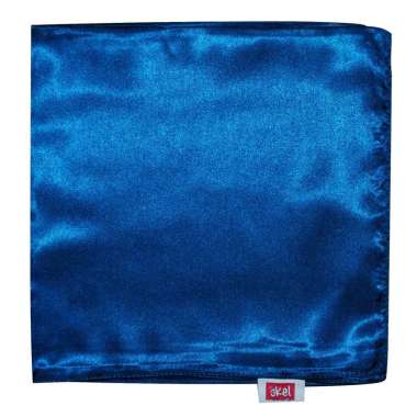 Jilbab Akel Turki Satin Silk Segi Empat 90x90 Polos Kerudung Hijab Super Satin Semua Ukuran Cobalt B