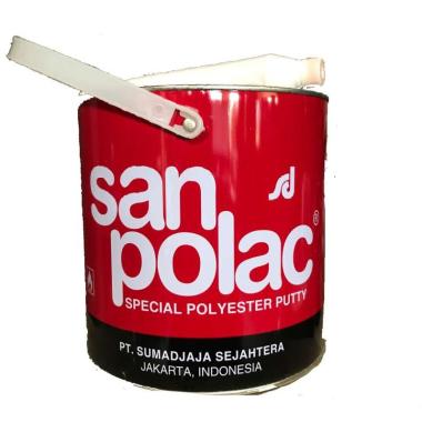 Dempul Mobil Sanpolac 4kg Warna Putih