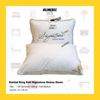 [BEST SELLER] Bantal King Koil Goose Down DP Sandwich 1300gr Feel Medium/ Kingkoil Pillow Bulu Angsa