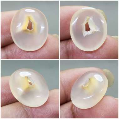 Batu Combong Putih Ori Kode R117 Putih