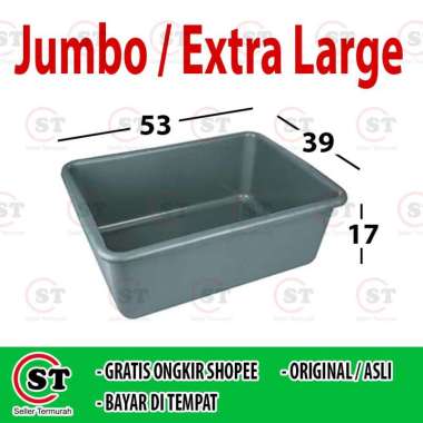 Bak Pasir Kucing / Baskom Pasir Kucing Besar - Jumbo / Ember Pasir Kucing / Wadah Plastik Pasir Ukur