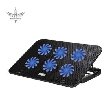 Cooling pad NYK Nemesis X-3 X3 Winterstrom Cooler Kipas laptop 6 FAN hitam