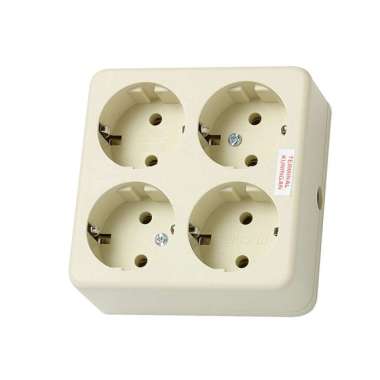 Stop Kontak Uticon 4 Lubang Kotak
