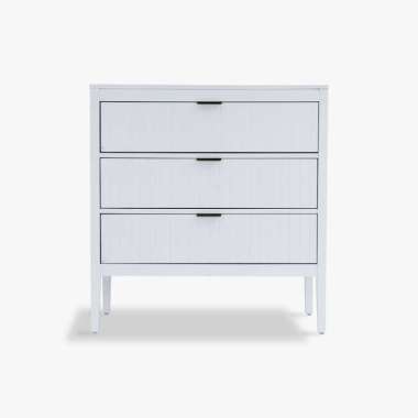 KANA Luthien - Meja Laci / Tempat Penyimpanan Putih