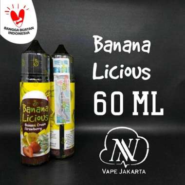 Liquid Bananalicious Banana Cream Strawbery 60Ml 3Mg by CMW