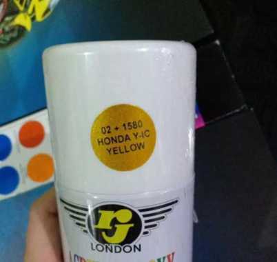 Pilok Pilox Cat Semprot RJ London Warna Candytone 300 cc Honda Y-IC Yellow