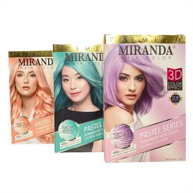 Miranda Hair Color Premium Pastel Series / Pewarna Rambut Taro Latte