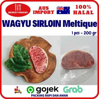 Daging Sapi Sirloin Wagyu Meltique/ Striploin Meltique / Meltik Wagyu Beef Steak 200gr