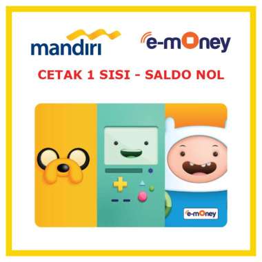 Kartu MANDIRI E-MONEY Adventure Time Jake, Bmo, Finn 87 Kartun Movie etoll Custom Emoney [ SALDO NOL