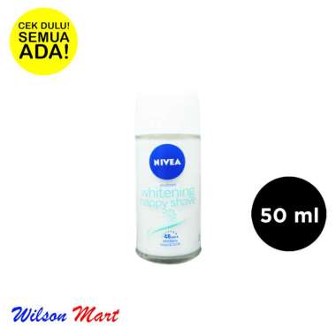 Promo Harga Nivea Deo Roll On Whitening Happy Shave 50 ml - Blibli