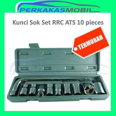 Hand Tools Kunci Shock Shok Sok Soket Socket Sock Wrench 1 Set Lengkap 10pcs Motor Mobil RRC Murah