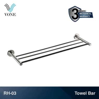 VONE Rak Handuk Gantungan Baju Rak Towel Bar Jemuran Kamar Mandi Stainless RH-04
