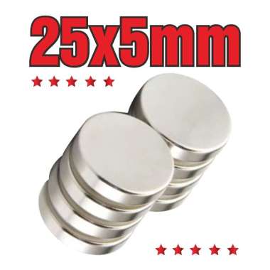 MAGNET NEODYMIUM KOIN BULAT 25x5mm N52