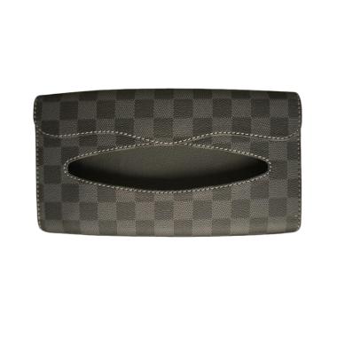 Technozio Tissue Sun Visor Mobil - Abu Kotak - Tempat Tissue Mobil (Premium Qualty)