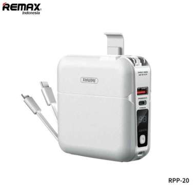 Remax RPP-20 Powerbank 15000mAh With Cable/Phone holder/ QC.3. Charger top