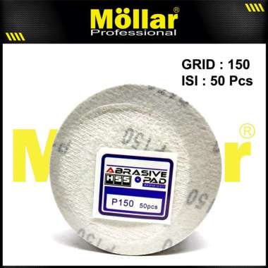 HSS Amplas Velcro Grit 150 Amplas Bulat Tempel Mesin Gerinda - 50 pcs