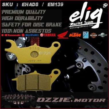 Elig Kampas Rem Cakram Em164 (H008) for Honda Forza - Adv 150 (R) Gold