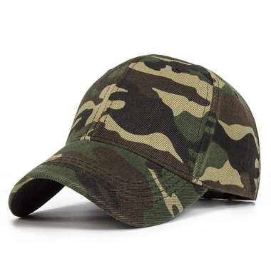 Topi Baseball Army Camouflage Trucker Hat Model TNI Tentara Hijau