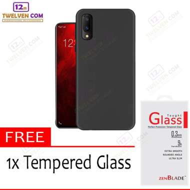 Case Slim Matte Softcase Vivo V11 - Vivo V11 Pro - Free Tempered Glass -- Clear