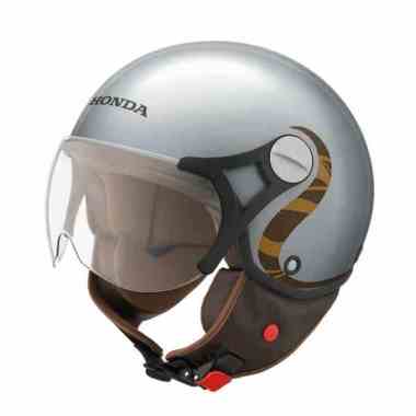 Honda Helm Half Face Classic Silver (L)