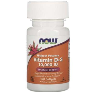 Now vitamin d3 vit d3 vitamin d vit d 10000iu 10000 iu isi 120