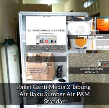 Ganti Media Filter Depot Air Minum 2Tabung Sumber Air PAM/Tanki