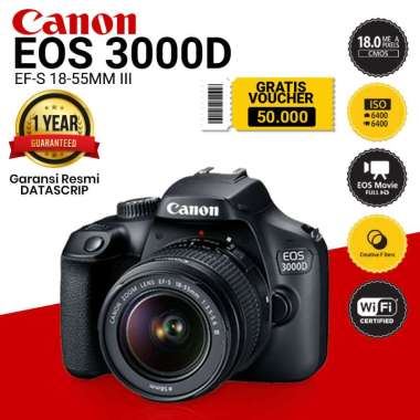 jual kamera canon eos 3000d murah