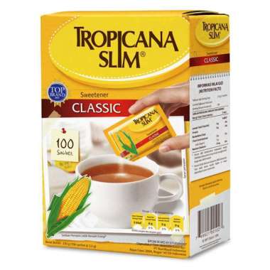 Promo Harga Tropicana Slim Sweetener Classic 100 pcs - Blibli
