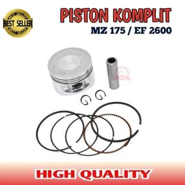 Piston Seher Ring Pen Komplit Mesin Yamaha Genset Mz175 EF2600