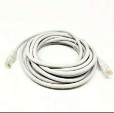 KABEL LAN 10 M CAT 6 / KABEL UTP 10 METER PABRIKAN CAT 6 putih