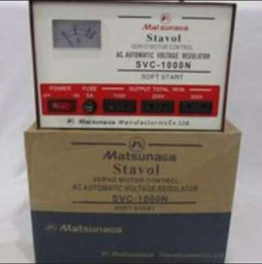 Stabilizer MATSUNAGA Stavol 1000 watt Servo Motor/Soft Start/Regulator