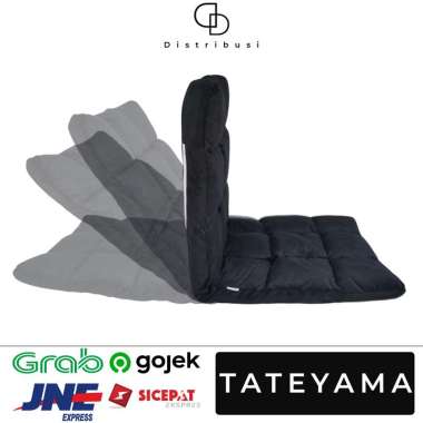 Kursi Lesehan / Kursi Lantai / Sofa Lantai / Kursi Lipat TATEYAMA Black