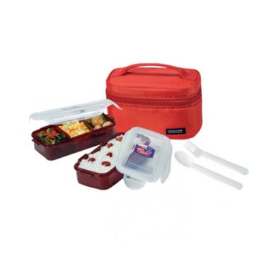 LOCK & LOCK Lunch Box 2P Set - HPL752DR Red