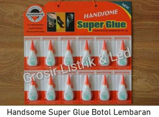 Handsome Super Glue Botol Lembaran