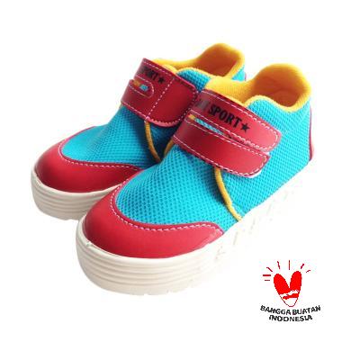 Onemarkets B02 Sepatu Sandal Anak Laki-laki - Biru Merah