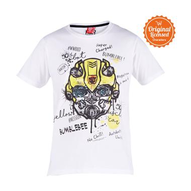 Transformers Bumblebee Super Charge T-Shirt Anak Laki-laki - White