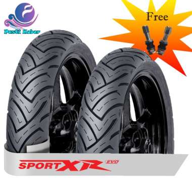 Paket Ban FDR Sport XR Evo Tubeless Free Pentil 100-80-17 & 110-70-17