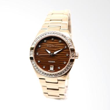 Bonia Rosso BNR107-2547S Original Jam Tangan Wanita - Rose Gold Brown Rose Gold