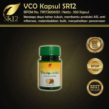 VCO Kapsul SR12 Minyak Kelapa Kapsul Alami Herbal VICO Oil SR 12