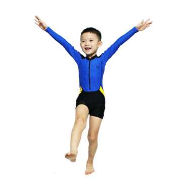 Lasona Kids Swimsuit Baju Renang Anak Laki TRJ-G3246-L4 12 LBlue Black