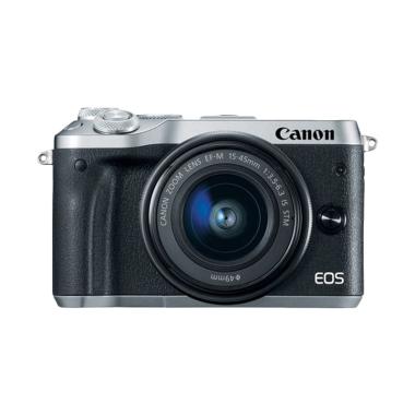 Canon EOS M6 Kit 15-45mm Kamera Mirrorless - Silver