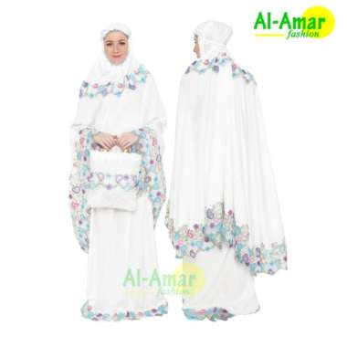 Mukena Muslimah Dewasa Jumbo Terbaru 2021 Bahan Velvet Premium Putih