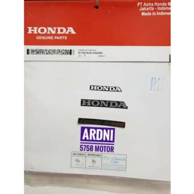Sticker Stiker Mark Tulisan Honda Combi Brake Hitam