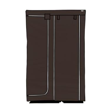 Nine box DW Lemari Pakaian - Dark Brown [2 Pintu]