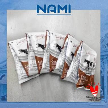 Indoprima susu peninggi coklat sachet 35 gram 1 renteng isi 10