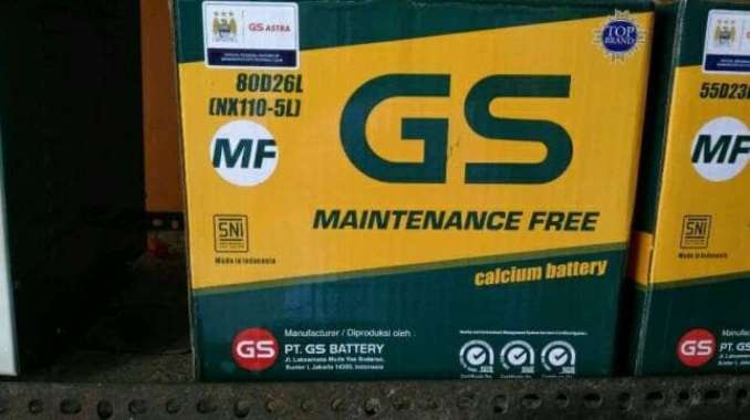 Aki Mobil GS ASTRA Type GS MF 80D26L 69AH 12 V GSMF 80D26L "11429 "