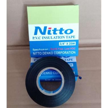 SOLASI / LAKBAN / ISOLASI KABEL NITTO HITAM