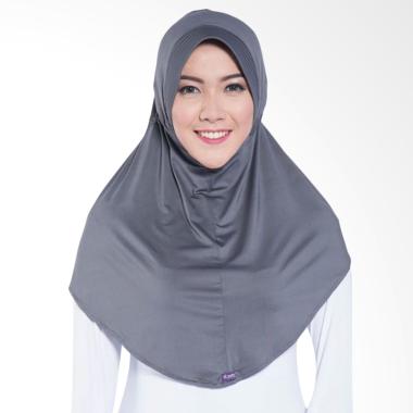 Elzatta Zaria Sahara Hijab - Dark Grey